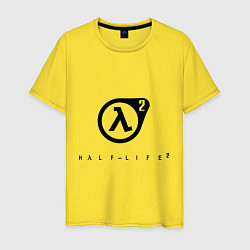 Футболка хлопковая мужская Half Life 2, цвет: желтый