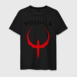 Футболка хлопковая мужская Quake 4, цвет: черный