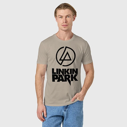 Мужская футболка Linkin Park / Миндальный – фото 3