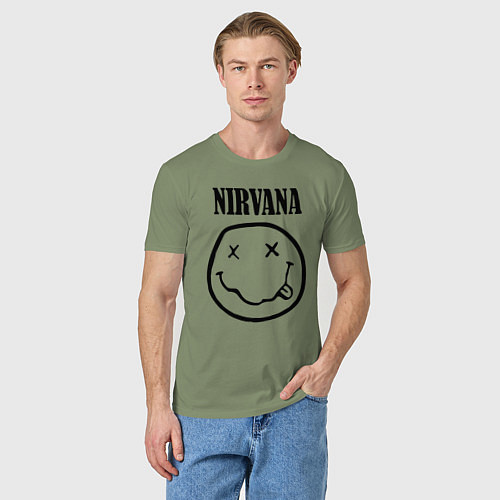 Мужская футболка Nirvana / Авокадо – фото 3