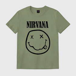 Футболка хлопковая мужская Nirvana, цвет: авокадо