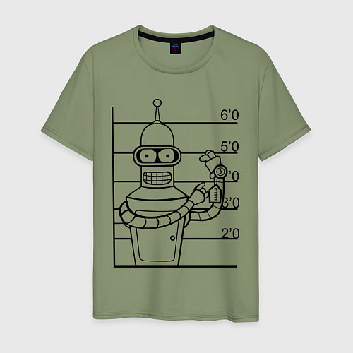 Мужская футболка Bender Wanted / Авокадо – фото 1