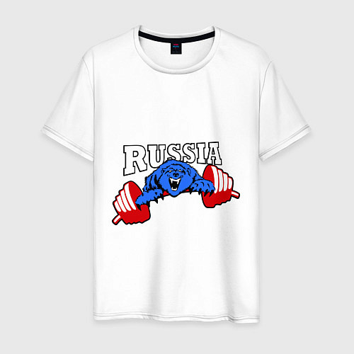 Мужская футболка Russia PR / Белый – фото 1
