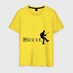 Футболка хлопковая мужская House MD, цвет: желтый