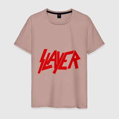 Мужская футболка Slayer / Пыльно-розовый – фото 1