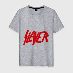 Футболка хлопковая мужская Slayer, цвет: меланж
