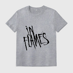 Футболка хлопковая мужская In Flames, цвет: меланж