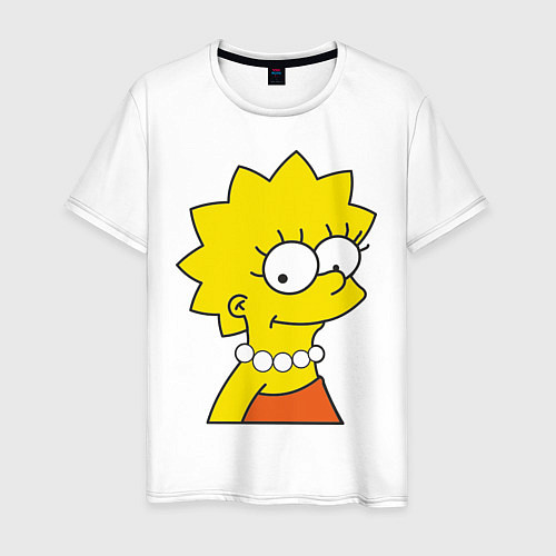 Мужская футболка Lisa Simpson / Белый – фото 1