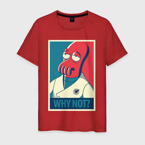 Мужская футболка Zoidberg: Why not? / Красный – фото 1