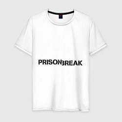 Футболка хлопковая мужская Prison Break, цвет: белый
