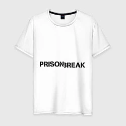 Футболка хлопковая мужская Prison Break, цвет: белый