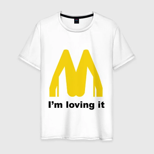 Мужская футболка Im Lovin It / Белый – фото 1