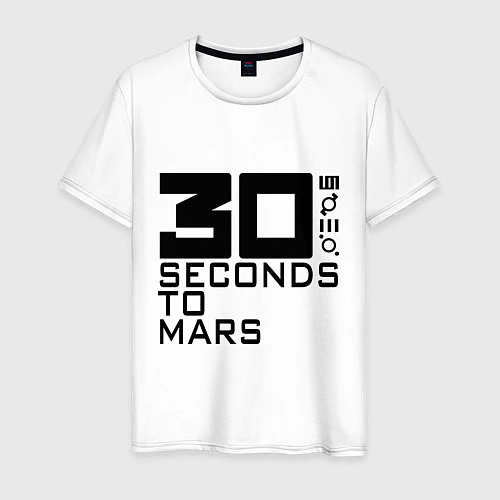 Мужская футболка 30 Seconds To Mars / Белый – фото 1