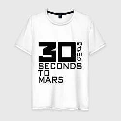 Футболка хлопковая мужская 30 Seconds To Mars, цвет: белый