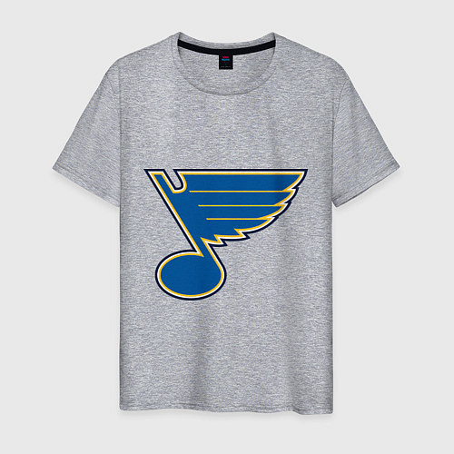 Мужская футболка St Louis Blues / Меланж – фото 1