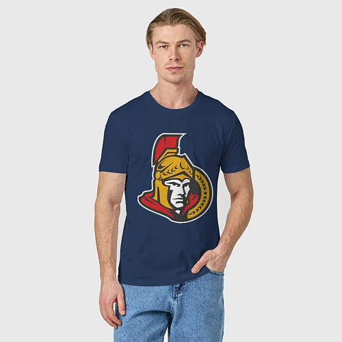 Мужская футболка Ottawa Senators / Тёмно-синий – фото 3