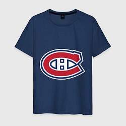 Футболка хлопковая мужская Montreal Canadiens цвета тёмно-синий — фото 1