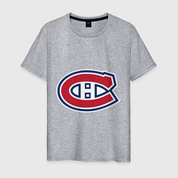 Футболка хлопковая мужская Montreal Canadiens, цвет: меланж