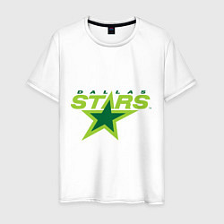 Футболка хлопковая мужская Dallas Stars, цвет: белый