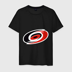 Футболка хлопковая мужская Carolina Hurricanes, цвет: черный