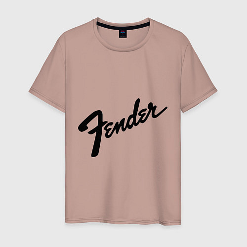 Мужская футболка Fender / Пыльно-розовый – фото 1