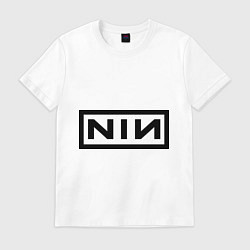Футболка хлопковая мужская Nine inch nails, цвет: белый
