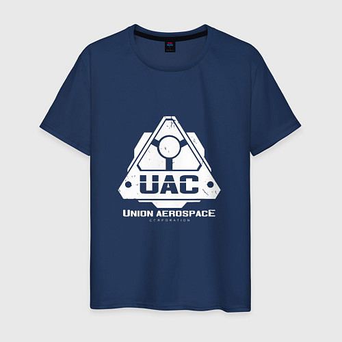 Мужская футболка UAC / Тёмно-синий – фото 1