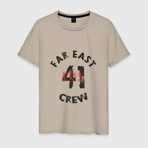 Мужская футболка Far East 41 Crew / Миндальный – фото 1