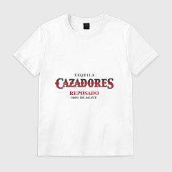Футболка хлопковая мужская TEQUILA CAZADORES, цвет: белый