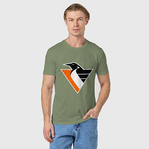 Мужская футболка Pittsburgh Penguins / Авокадо – фото 3