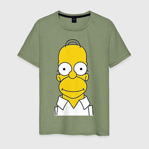 Мужская футболка Homer Face / Авокадо – фото 1