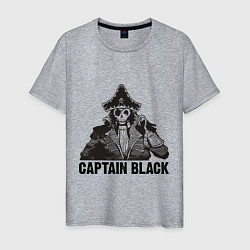 Футболка хлопковая мужская Captain Black, цвет: меланж