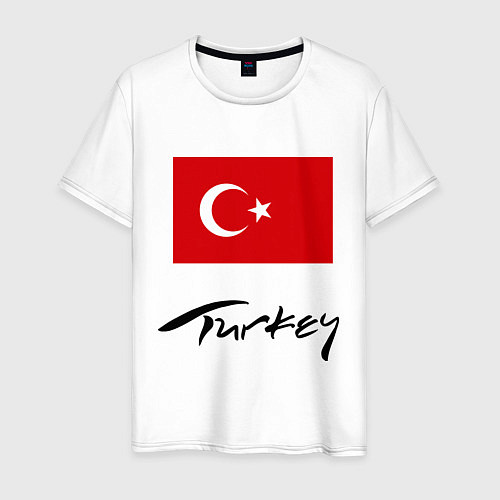 Мужская футболка Turkey / Белый – фото 1