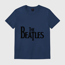 Футболка хлопковая мужская The Beatles, цвет: тёмно-синий