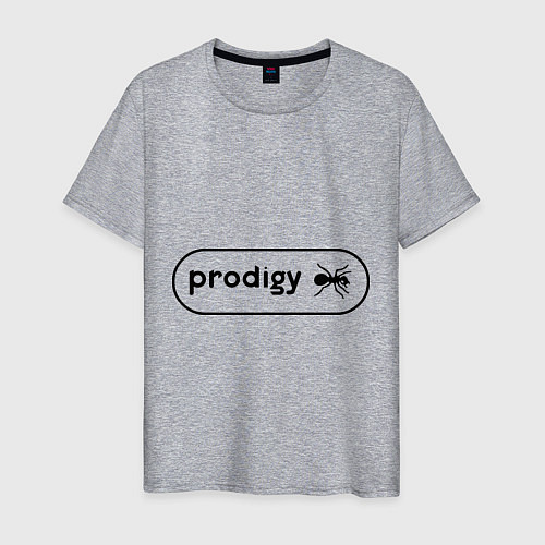Мужская футболка Prodigy лого с муравьем / Меланж – фото 1