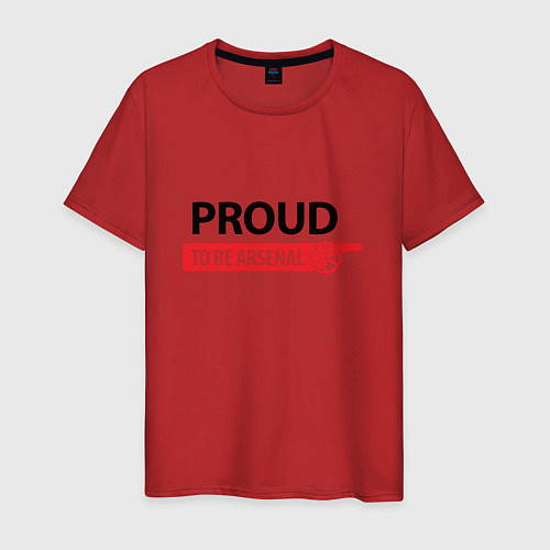 Мужская футболка Proud to be Arsenal / Красный – фото 1