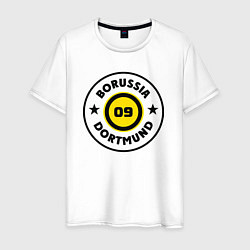 Футболка хлопковая мужская Borussia 09, цвет: белый