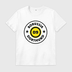 Футболка хлопковая мужская Borussia 09, цвет: белый