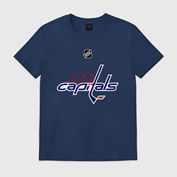 Футболка хлопковая мужская Washington Capitals: Ovechkin 8, цвет: тёмно-синий