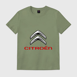 Футболка хлопковая мужская Citroen, цвет: авокадо