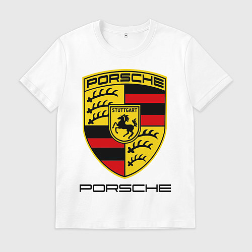 Мужская футболка Porsche Stuttgart / Белый – фото 1