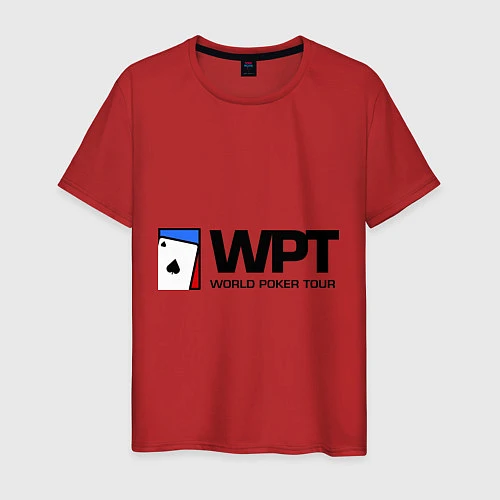 Мужская футболка WPT / Красный – фото 1
