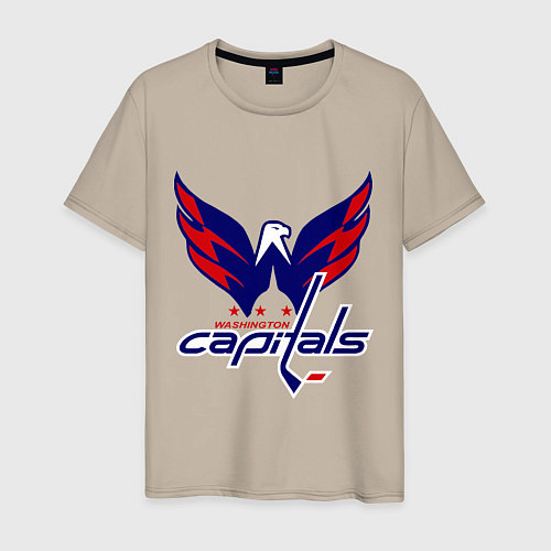 Мужская футболка Washington Capitals: Ovechkin / Миндальный – фото 1