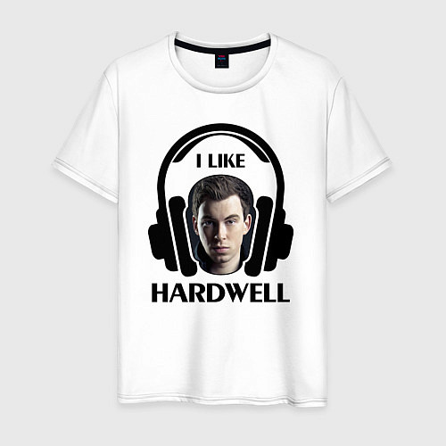 Мужская футболка I like Hardwell / Белый – фото 1
