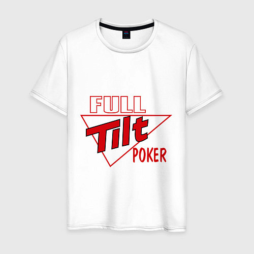 Мужская футболка Full Tilt Poker / Белый – фото 1
