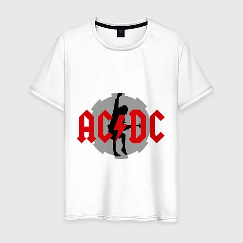 Мужская футболка AC/DC: Angus Young / Белый – фото 1