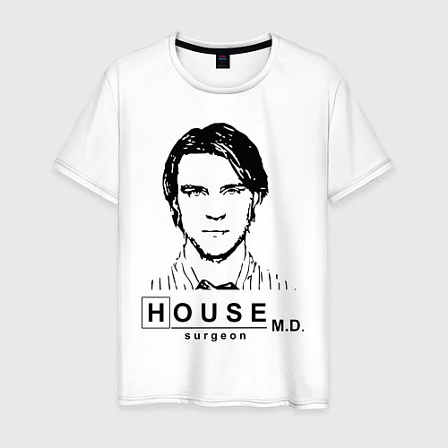 Мужская футболка House MD: Surgeon / Белый – фото 1