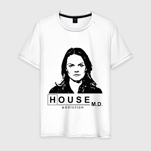 Мужская футболка House MD: Addiction / Белый – фото 1