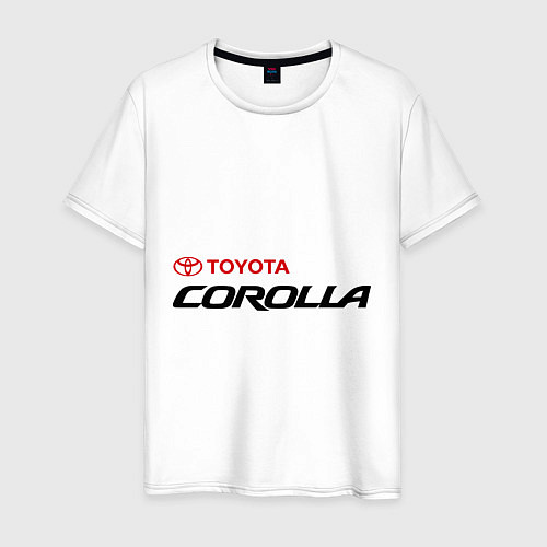 Мужская футболка Toyota Corolla / Белый – фото 1