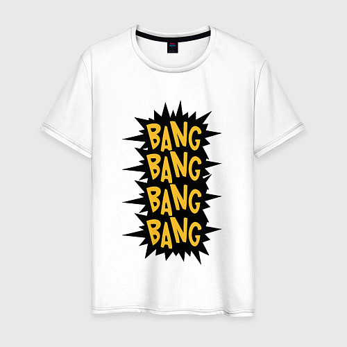 Мужская футболка Бэнг, бэнг, бэнг, бэнг! / Белый – фото 1